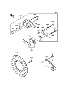 EX300 Задний тормоз