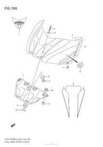 GSX-R1000Z Fuel Tank Front Cover (Gsx-R1000Zl3 E03)