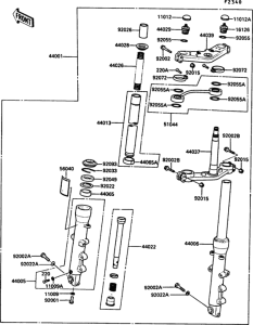 ZG1000 Передняя вилка