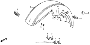 GL1200I Переднее крыло