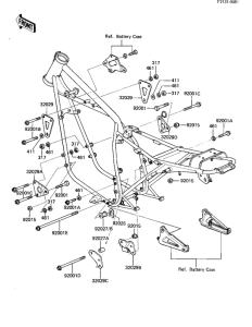 KZ440 Рама ,крепежные детали