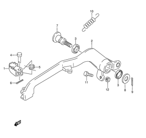 RMX250 Передний суппорт