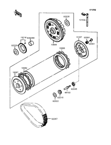 EX400 Сцепление