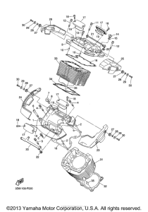 XVS1300A Цилиндры