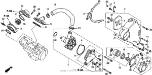 CBR1100XX Водяная помпа 97