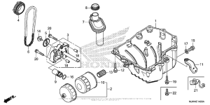 CB500X (ABS) Oil Pan + Oil Pump