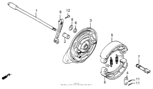CB650SC Задний тормоз