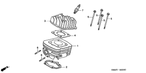 SFX50 Cylinder / cylinder head
