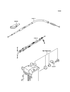 KLX250 Тросы управления