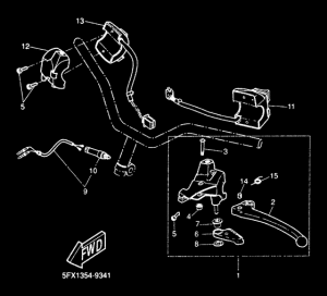 CW50RS Handle switch. lever