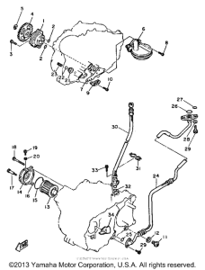XT600NC (CA ED.) Масляный насос