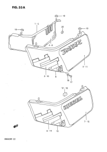 DR650 Обтекатель задний