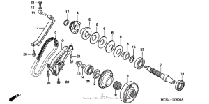 CB750 Муфта стартера