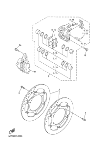 FJR1300A Передний суппорт