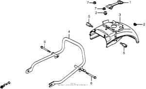 CB650 Задний бампер