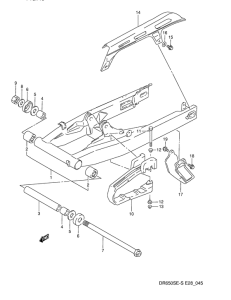 DR650 Маятник задний