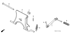 NE50 Stand / kick starter arm
