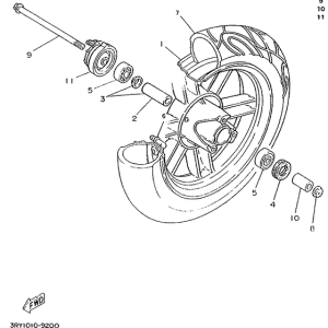 CW50R Переднее колесо