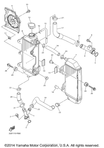WR250F Радиатор и Патрубки