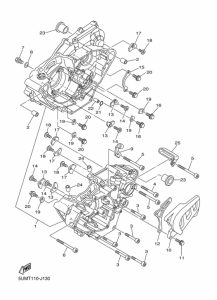 WR250F Картер двигателя