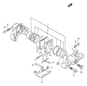 GSF600 Задний суппорт
