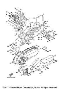 YW125 Картер двигателя