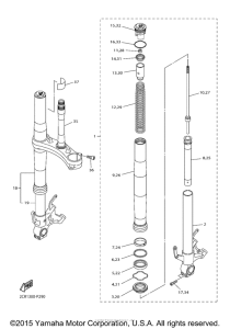 YZF-R1 Передняя вилка