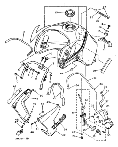 XTZ660 Топливный бак
