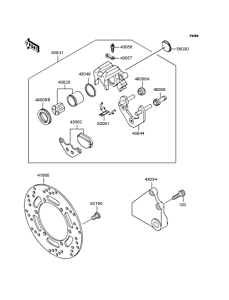 BJ250 Задний тормоз