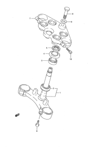 GSX750 Траверса нижняя