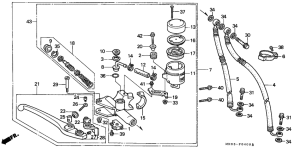VFR400R Fr. brake master cylinder