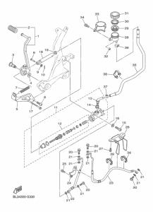 XVS950XR-A (ABS) リヤマスタシリンダ
