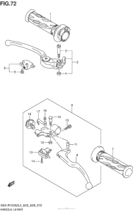 GSX-R1000Z Рулевые переключатели