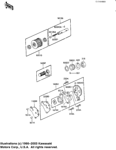 KZ250 Насос масляный  / фильтр масляный