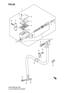 GSX1400 Главный цилиндр сцепления