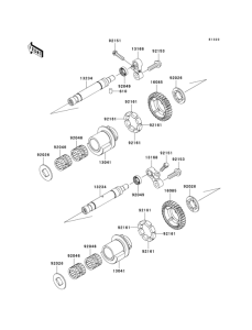 ZX1400 Валансирный вал