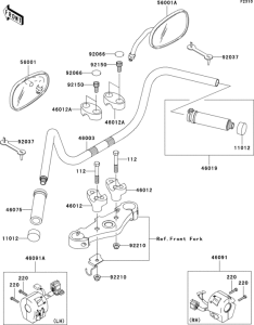 VN1500 Руль