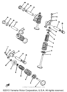 XS400F Valve - rocker arm