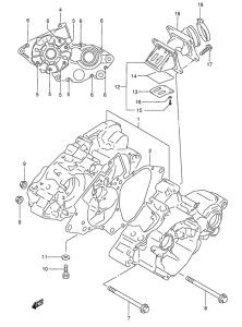 RM80 Картер двигателя