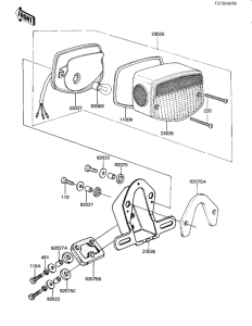 KZ440 Taillight unit ass`y