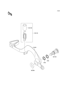  Педаль тормоза