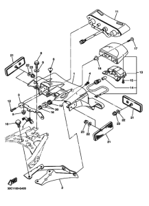 WR250R Taillight unit ass`y