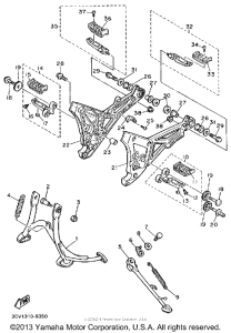 FJ1200WC Подножки
