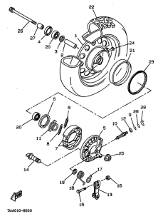 CW50 Переднее колесо