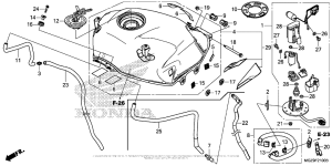 CB500X (ABS) Fuel Tank + Fuel Pump