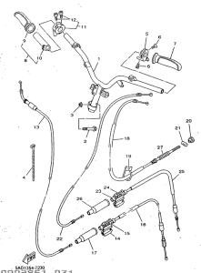 YN50 Manillar-cables