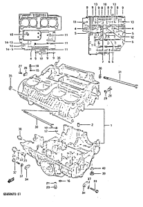 GS650 Картер двигателя