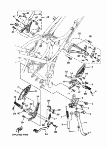 YZF-R25A スタンド & フートレスト