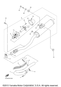 WR250FT Выхлопная система