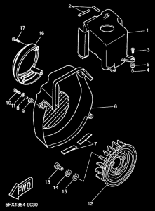 CW50RS Air shroud. fan